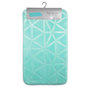 Voir la diapositive 2 : Paris Prix Tapis de Bain Microfibre  Origami  45x75cm Vert Menthe