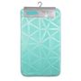 Voir la diapositive 2 : Paris Prix Tapis de Bain Microfibre  Origami  45x75cm Vert Menthe
