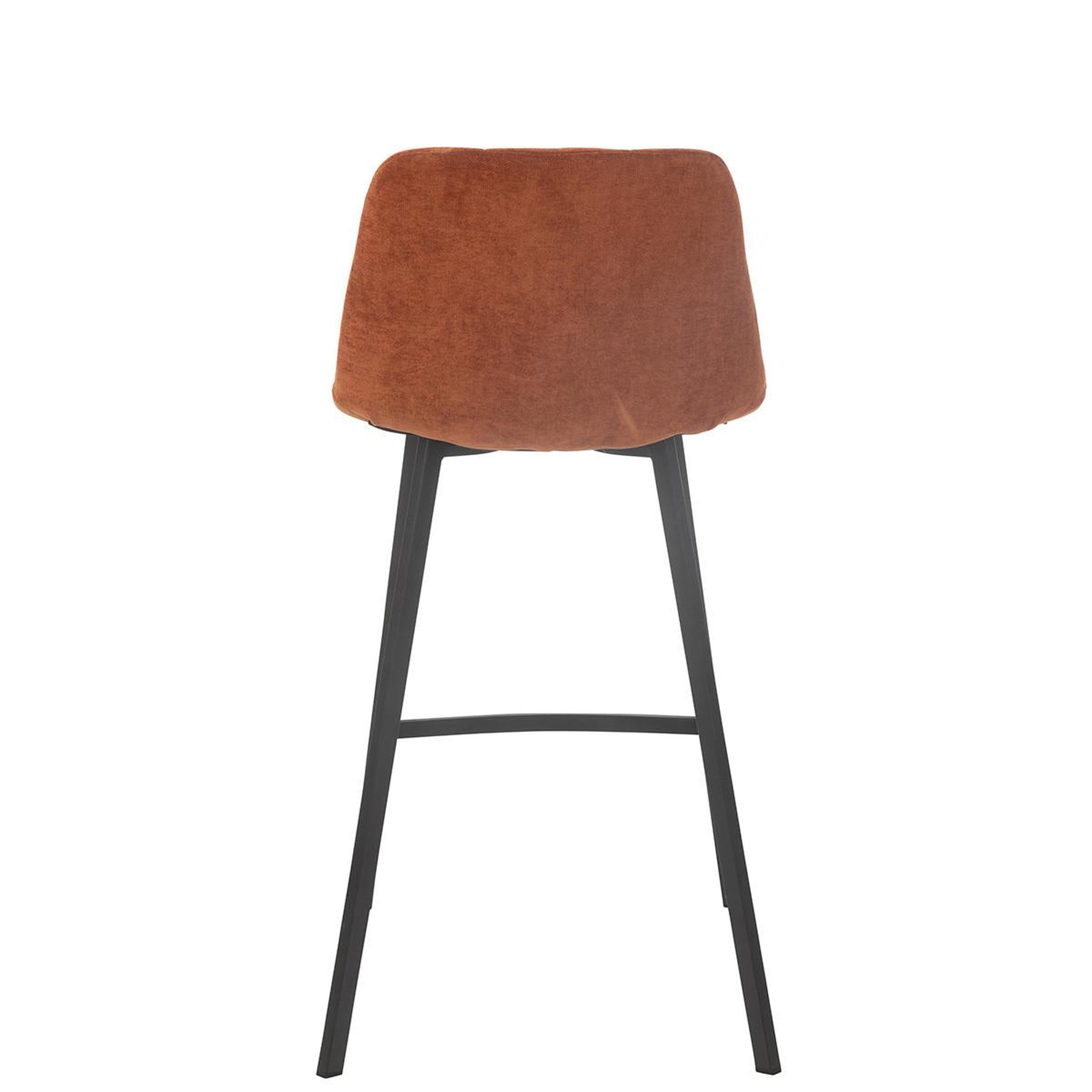 Voir la diapositive 4 : J-LINE Chaise de Bar Matelassée  Kent  95cm Rouille