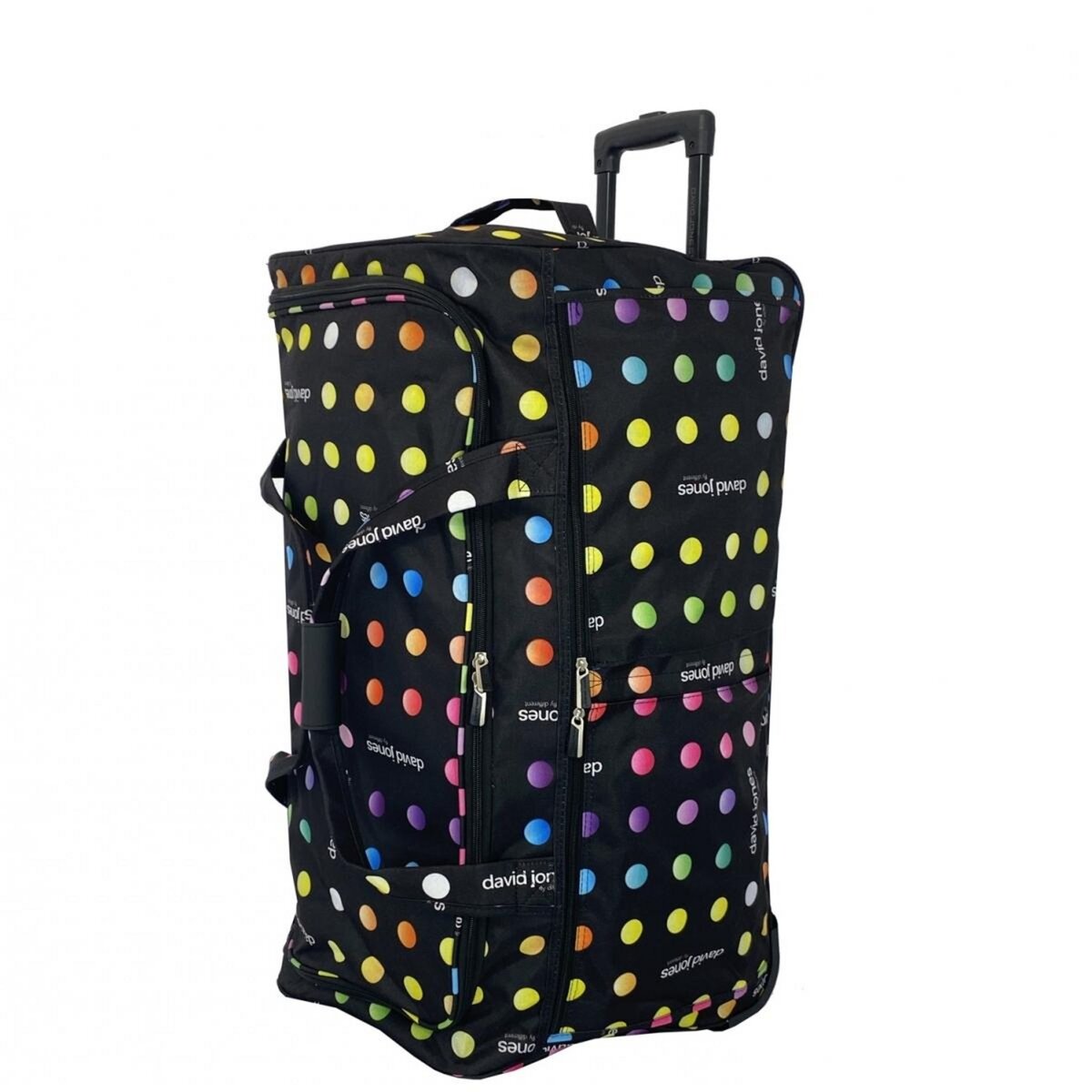 David Jones Sac de voyage avec roulettes 120L grand volume 76cm