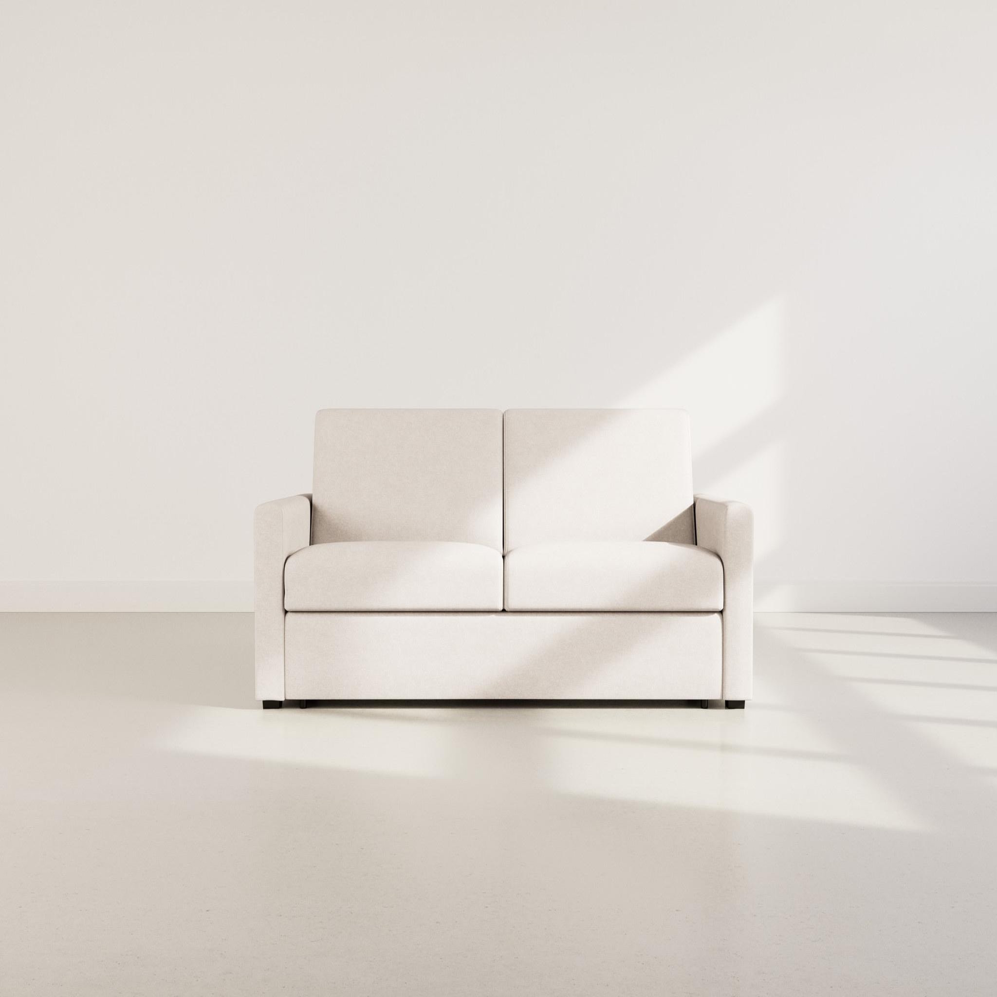 Voir la diapositive 5 : BEST MOBILIER Julia - canapé 3 places convertible express couchage quotidien 140 cm matelas 14 cm en tissu