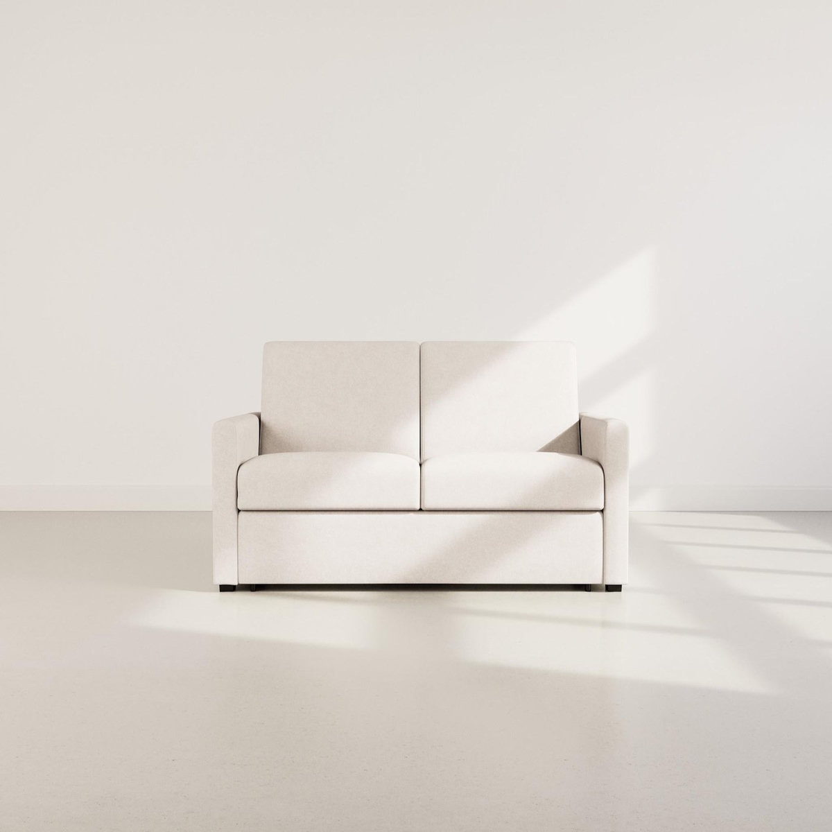 BEST MOBILIER Julia - canapé 3 places convertible express couchage quotidien 140 cm matelas 14 cm en tissu