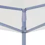 VIDAXL Toit de tente de reception 4x3 m Blanc 270 g/m^2