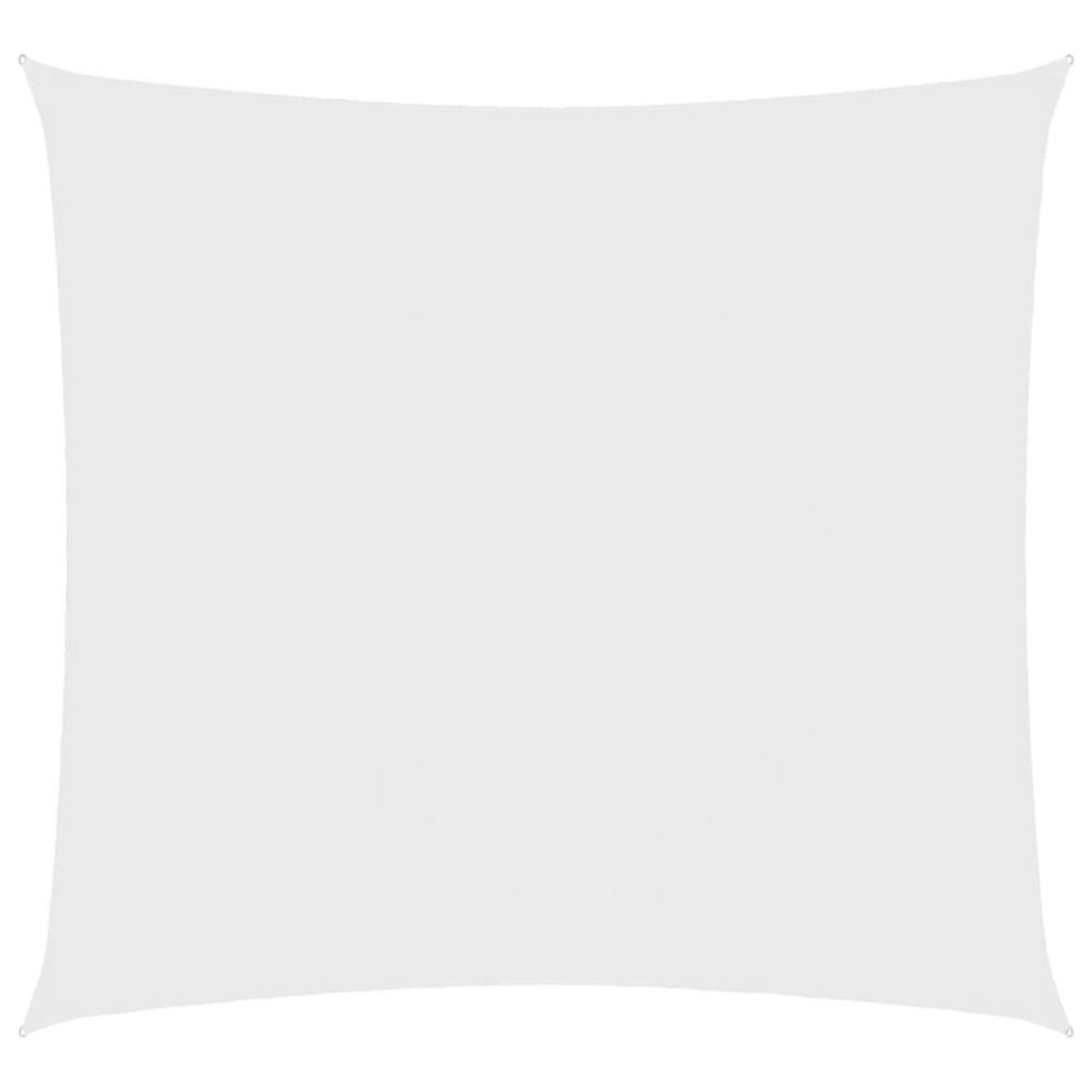 VIDAXL Voile de parasol tissu oxford carre 2x2 m blanc