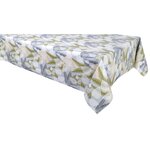HABITABLE Nappe en toile cirée rectangulaire Sais - 140 x 200 cm - Gris