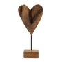 Voir la diapositive 4 : Paris Prix Objet Déco en Teck  Cœur  35cm Naturel