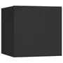 VIDAXL Table de chevet Noir 30,5x30x30 cm Agglomere
