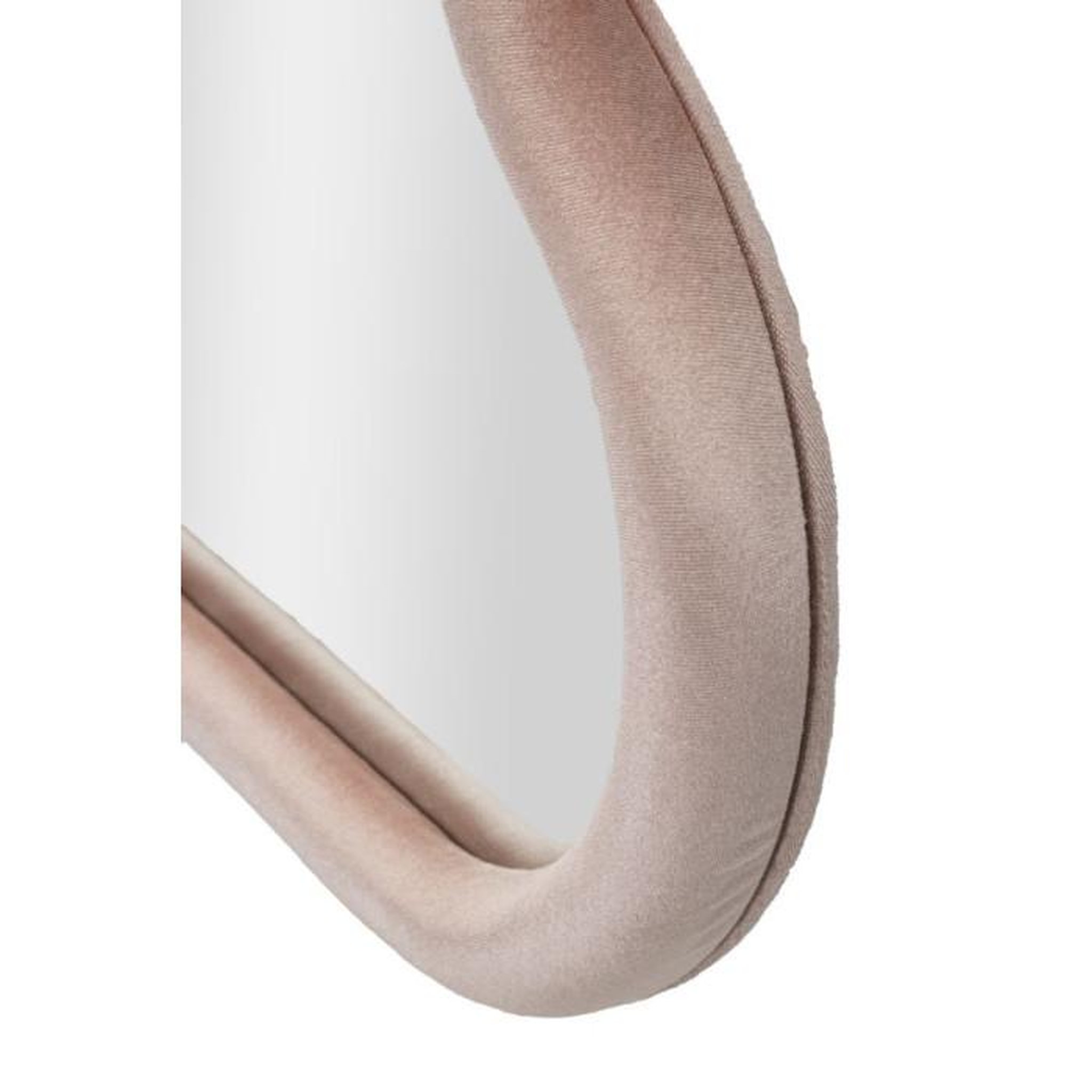 Voir la diapositive 3 : Paris Prix Miroir Mural en Velours  Cloud  90cm Rose