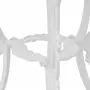 VIDAXL Jeu de bistro 3 pcs Aluminium coule Blanc