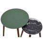 Voir la diapositive 3 : Paris Prix Lot de 2 Tables Gigognes  Admira  48cm Vert & Noir