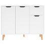 Voir la diapositive 3 : VIDAXL Buffet blanc brillant 90x30x72 cm bois d'ingenierie