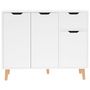Voir la diapositive 3 : VIDAXL Buffet blanc brillant 90x30x72 cm bois d'ingenierie