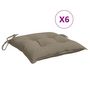 Voir la diapositive 2 : VIDAXL Coussins de palette lot de 6 taupe 50x50x7 cm tissu oxford