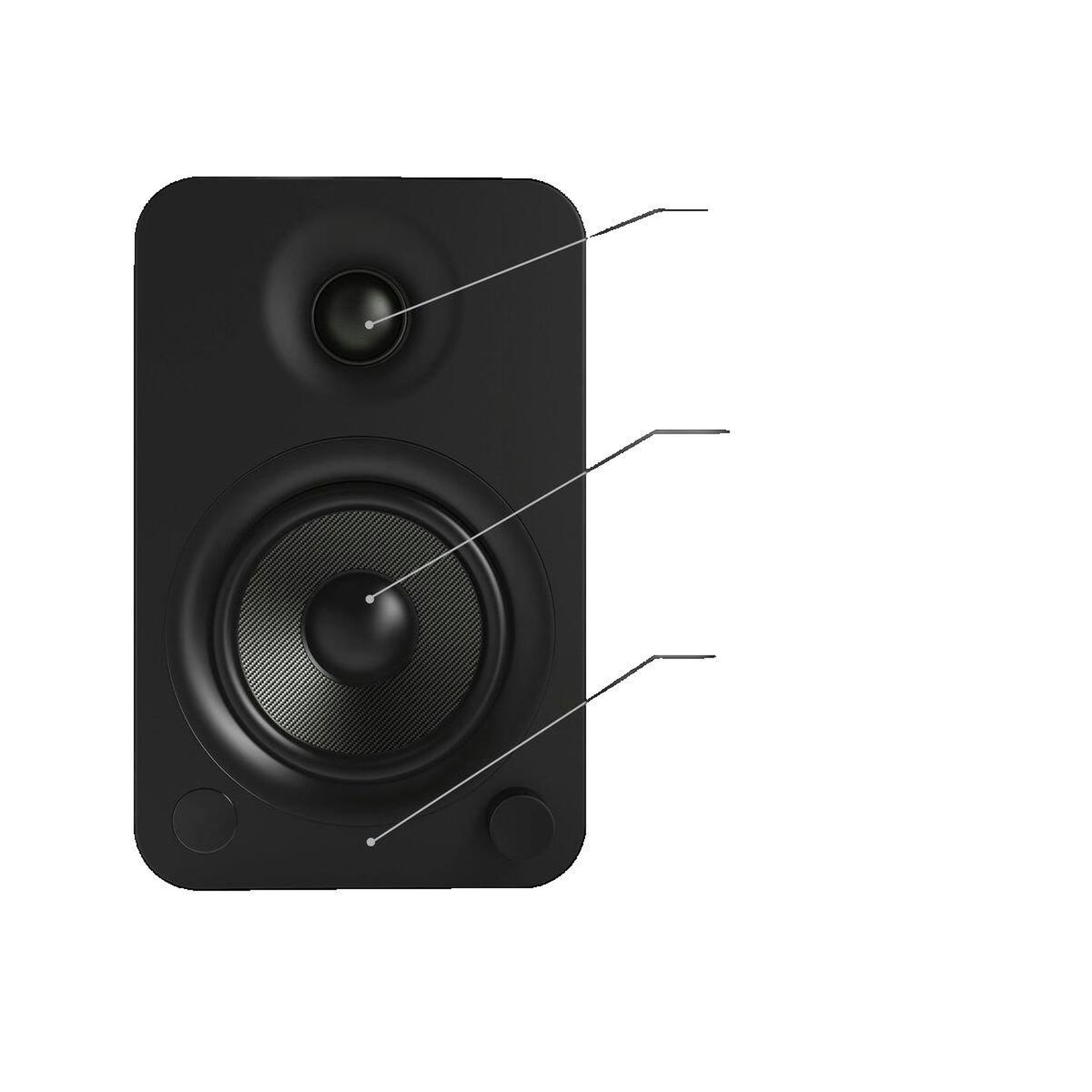 Voir la diapositive 2 : C2G Enceinte HiFi C2G Kanto YU4 Noir Mate