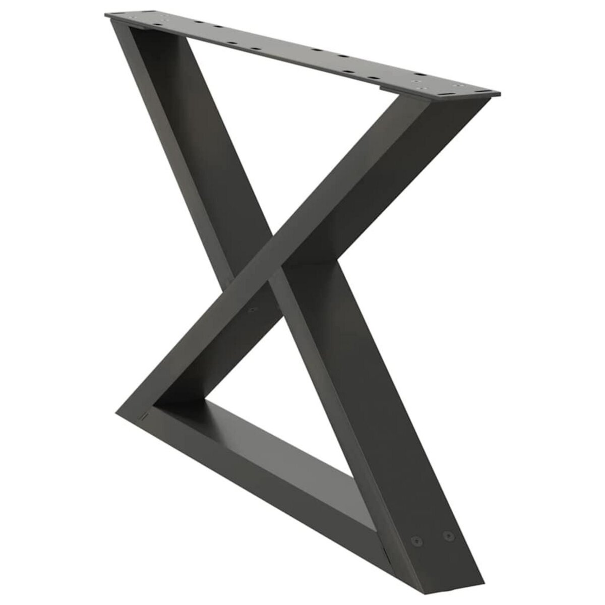 VIDAXL Pieds de table basse 2 pcs anthracite 70x(42-43,3) cm