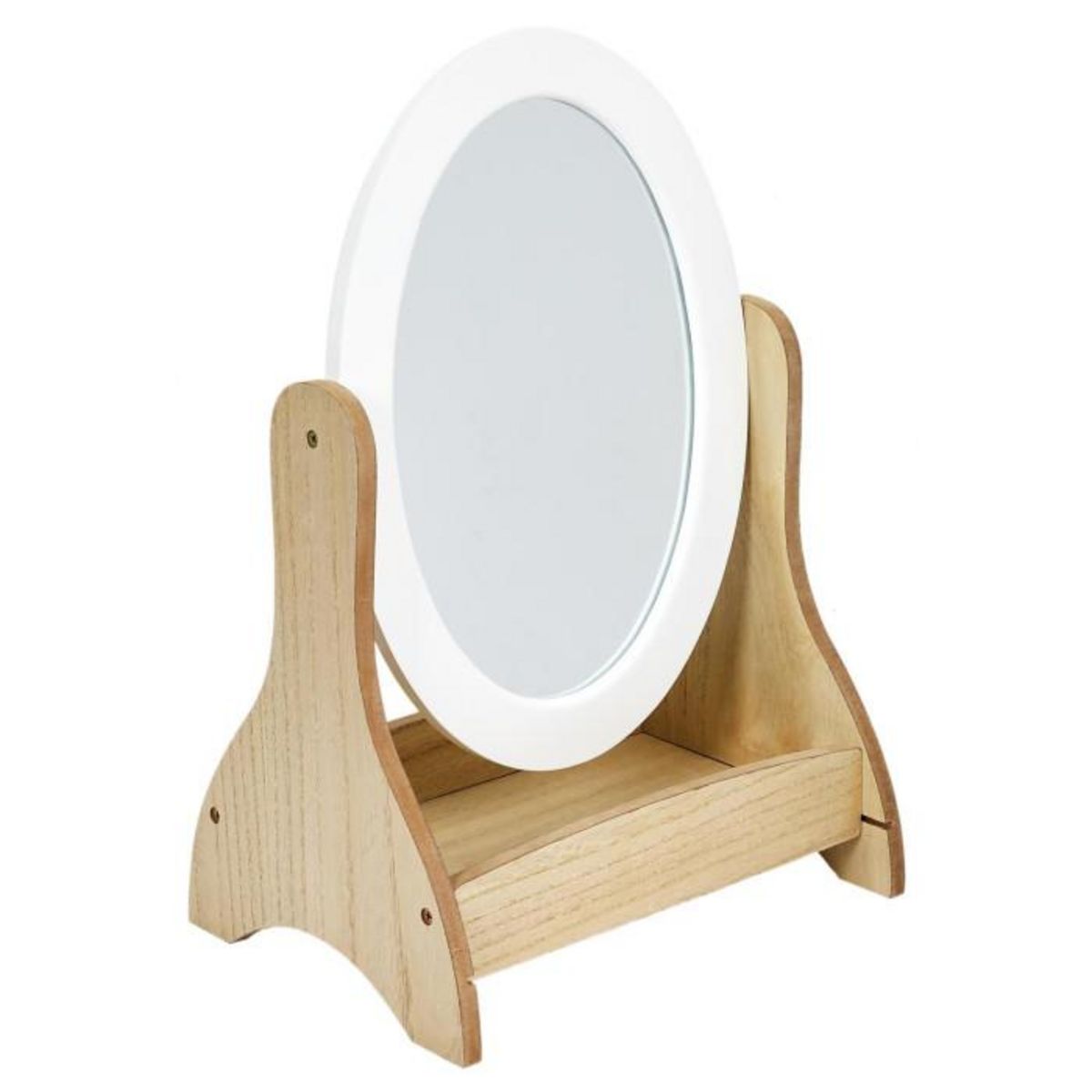 Paris Prix Miroir pour Coiffeuse Enfant  Bella  49cm Blanc