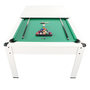 Voir la diapositive 1 : PLAY4FUN Billard Américain HARMONY 6Ft - 206,5 x 116,5 x 80 cm avec accessoires et plateau dînatoire - Couleur Ivoire