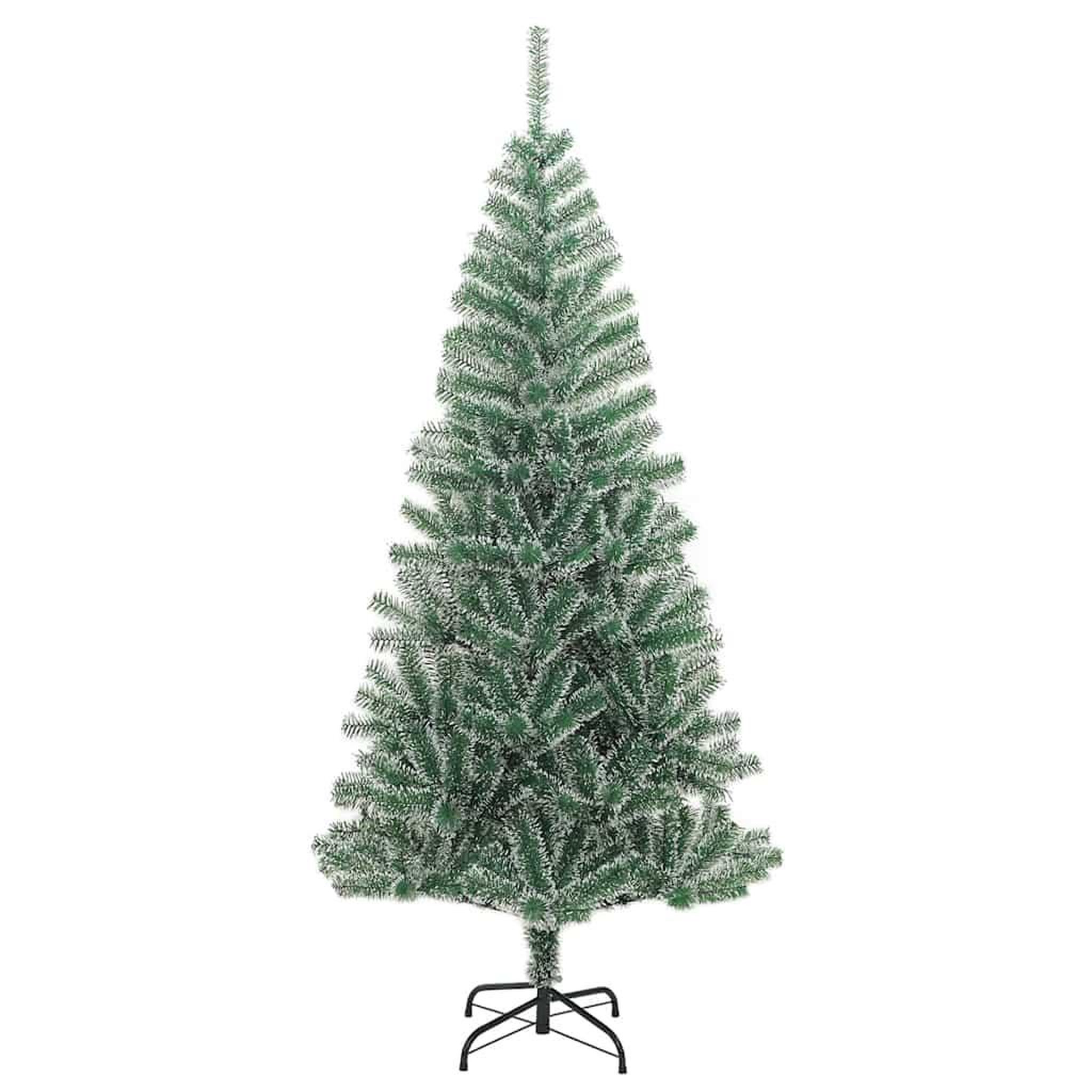 Voir la diapositive 5 : VIDAXL Sapin de Noël artificiel 300 LED&boules&neige floquee 210 cm