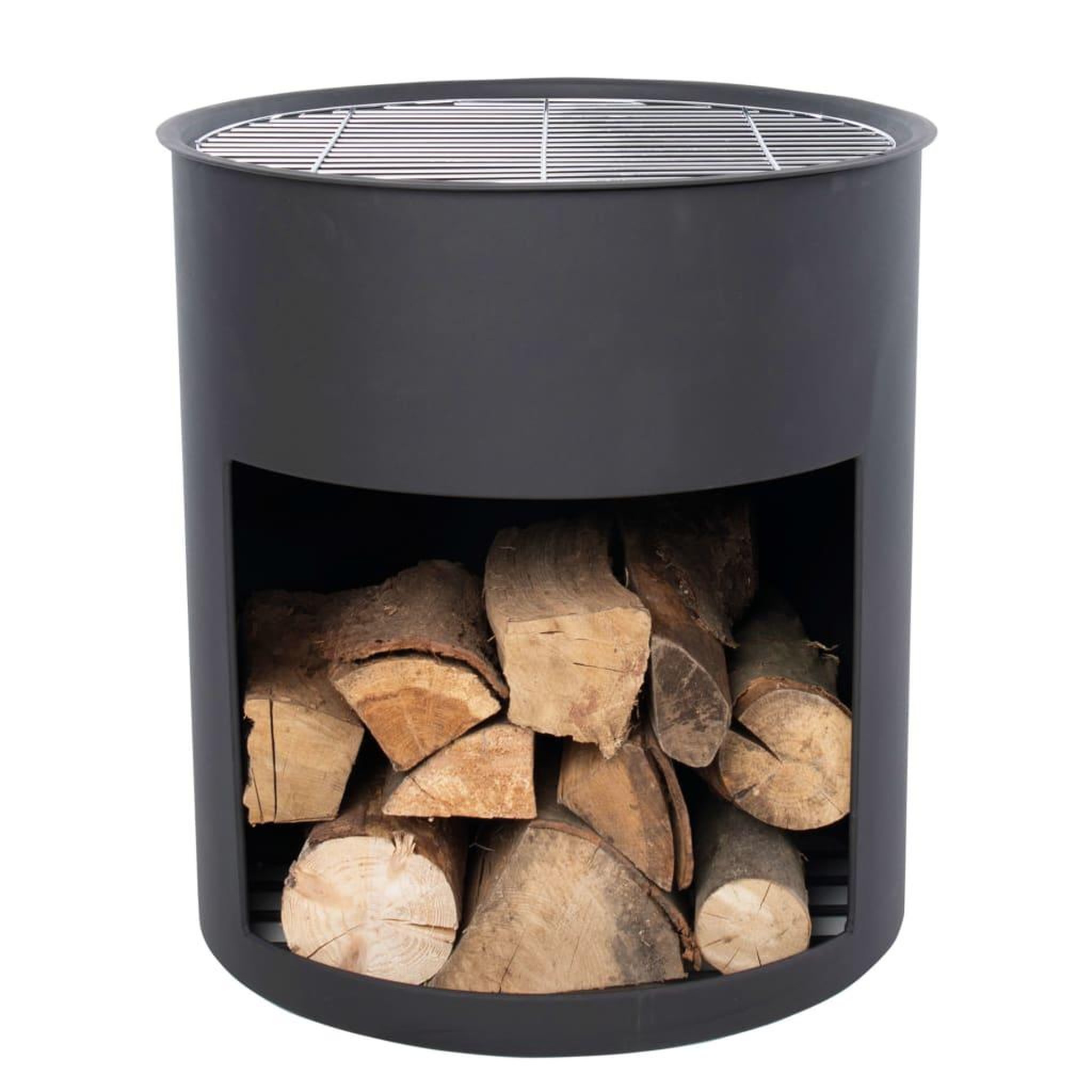 Voir la diapositive 2 : REDFIRE RedFire Tonneau a feu Milshire Noir Acier