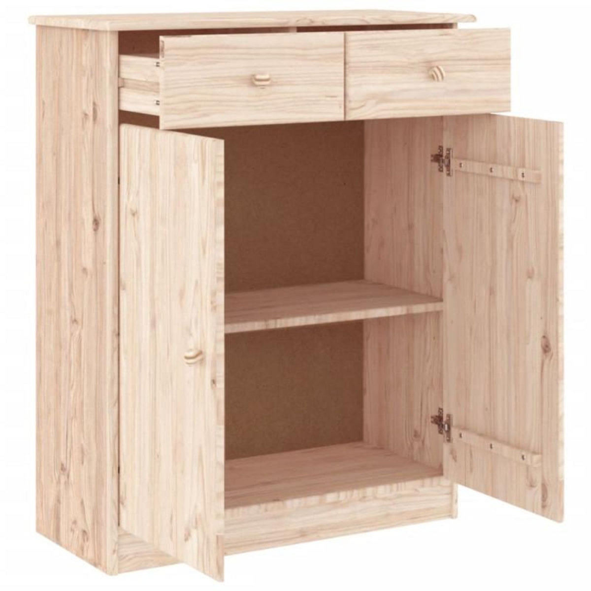 VIDAXL Armoire à chaussures ALTA 77x35x96 cm bois massif de pin