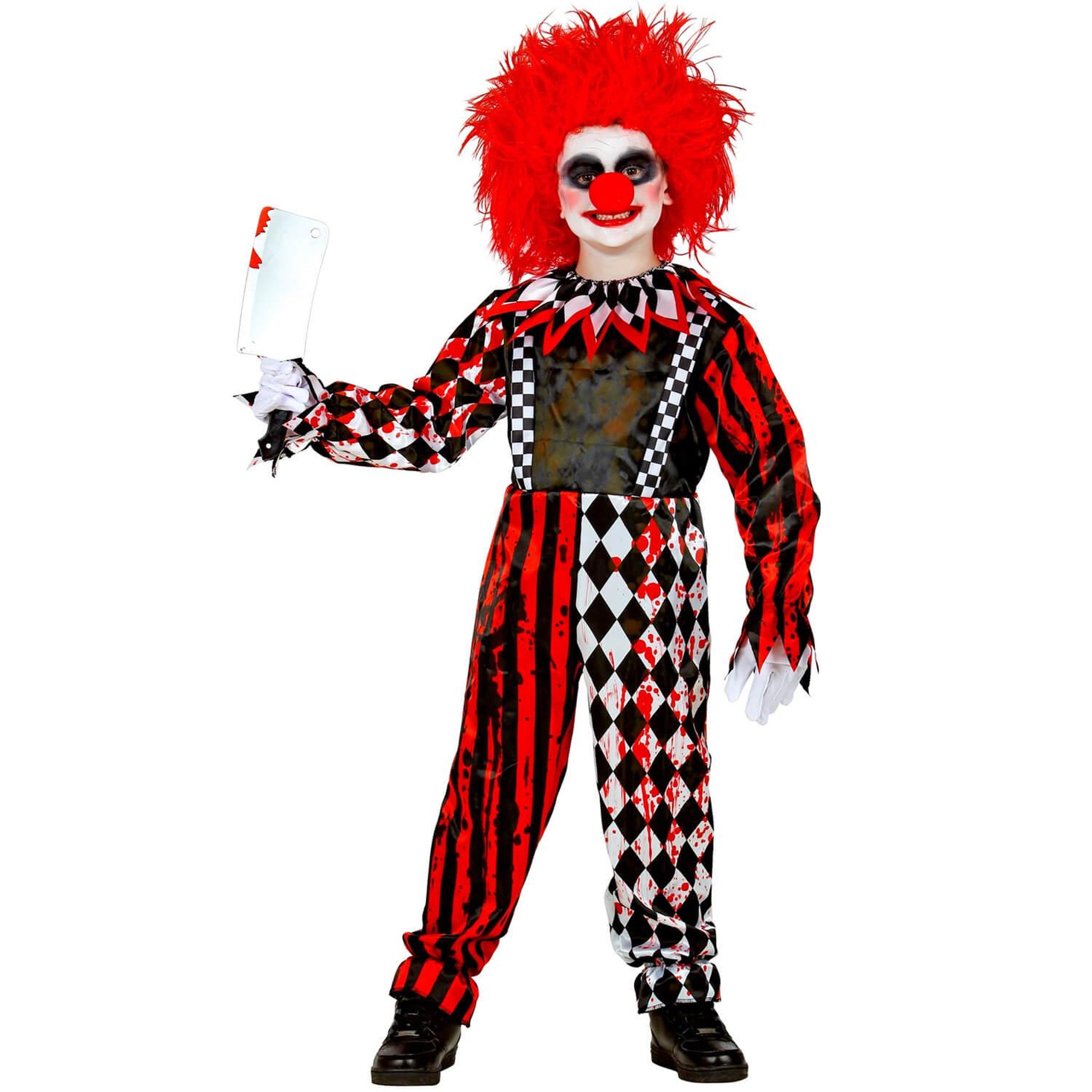 Voir la diapositive 3 : WIDMANN Déguisement clown de l'horreur - Garçon - 11/13 ans (145 à 158 cm)