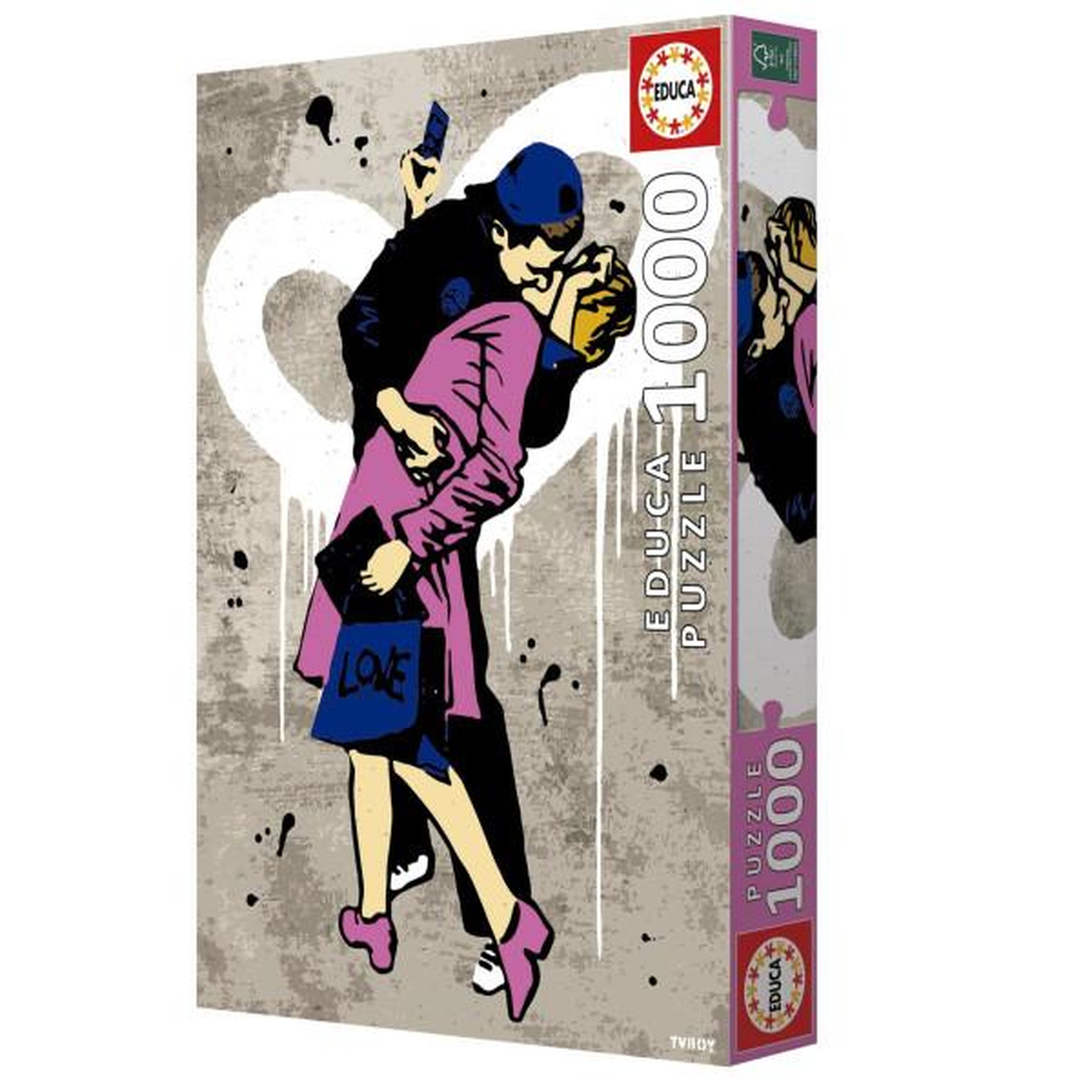 Voir la diapositive 5 : EDUCA Puzzle - educa - le baiser, tv boy - 1000 pieces - 68 x 48 cm - pour adultes a partir de 12 ans