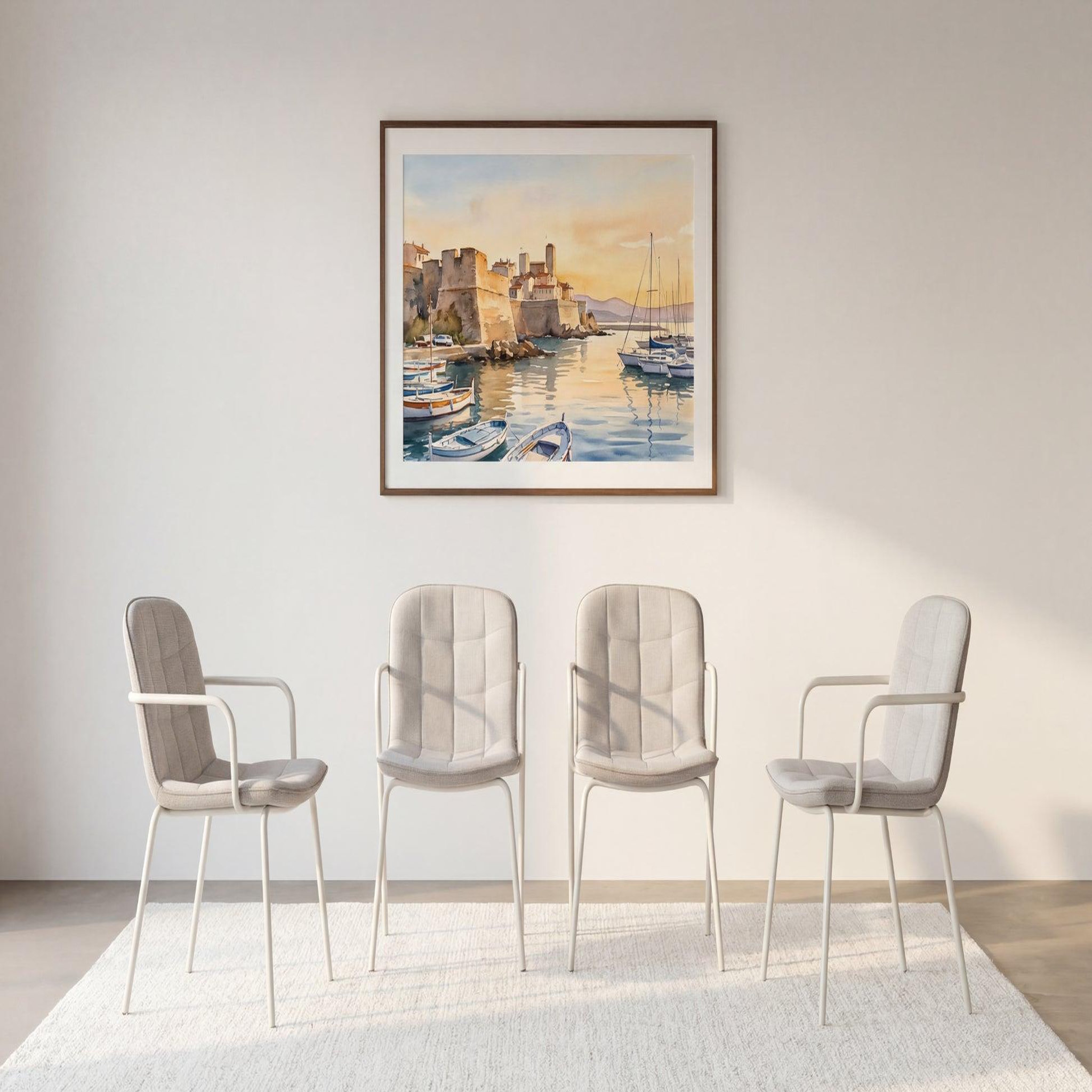 Voir la diapositive 3 : CASANOVA PARIS Marlo - lot de 4 chaises pieds en métal