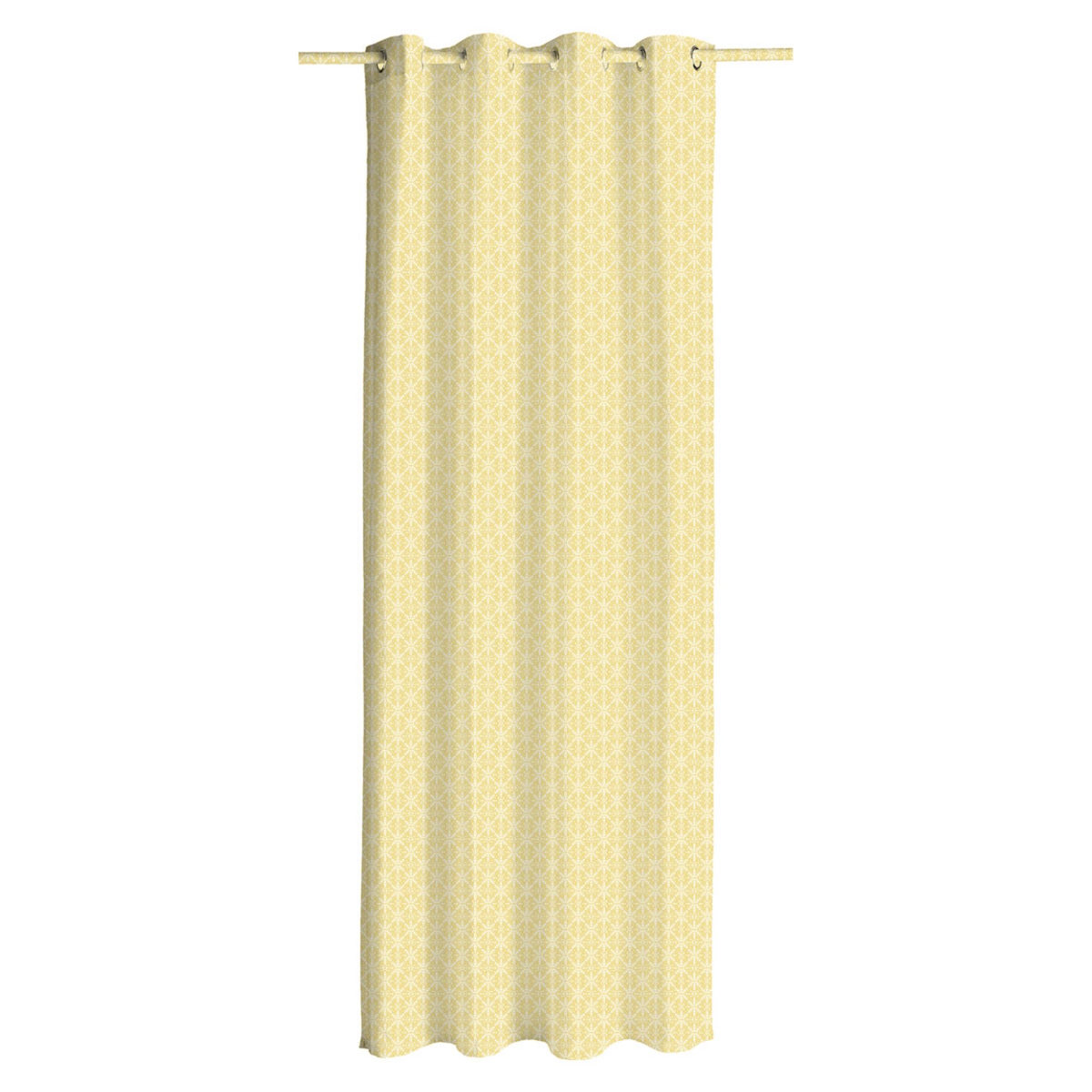 Rideau fantaisie à oeillets en coton motif floral LALY