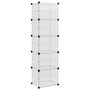 Voir la diapositive 2 : VIDAXL Etagere a chaussures Transparent 44x31,5x153,5 cm PP