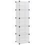 Voir la diapositive 2 : VIDAXL Etagere a chaussures Transparent 44x31,5x153,5 cm PP