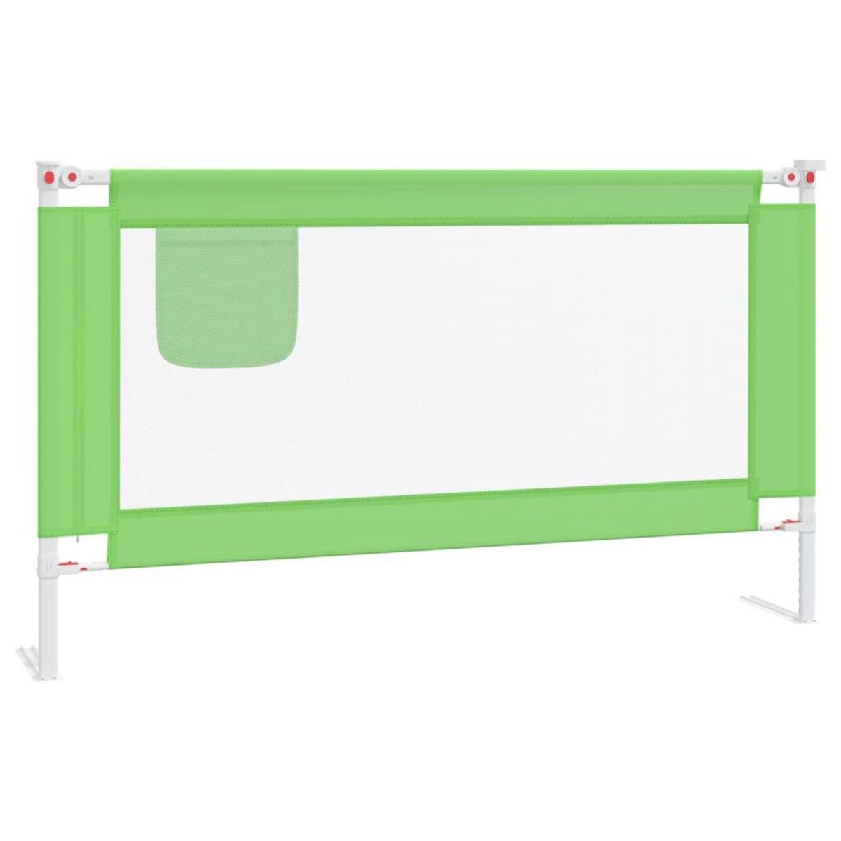 VIDAXL Barriere de securite de lit d'enfant Vert 140x25 cm Tissu