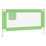 Voir la diapositive 2 : VIDAXL Barriere de securite de lit d'enfant Vert 140x25 cm Tissu