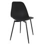 Voir la diapositive 2 : The Home Deco Factory Chaise GUSTAV noir