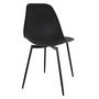 Voir la diapositive 2 : The Home Deco Factory Chaise GUSTAV noir