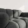 Voir la diapositive 4 : LISA DESIGN Grace - canapé modulable 2 places en velours texturé