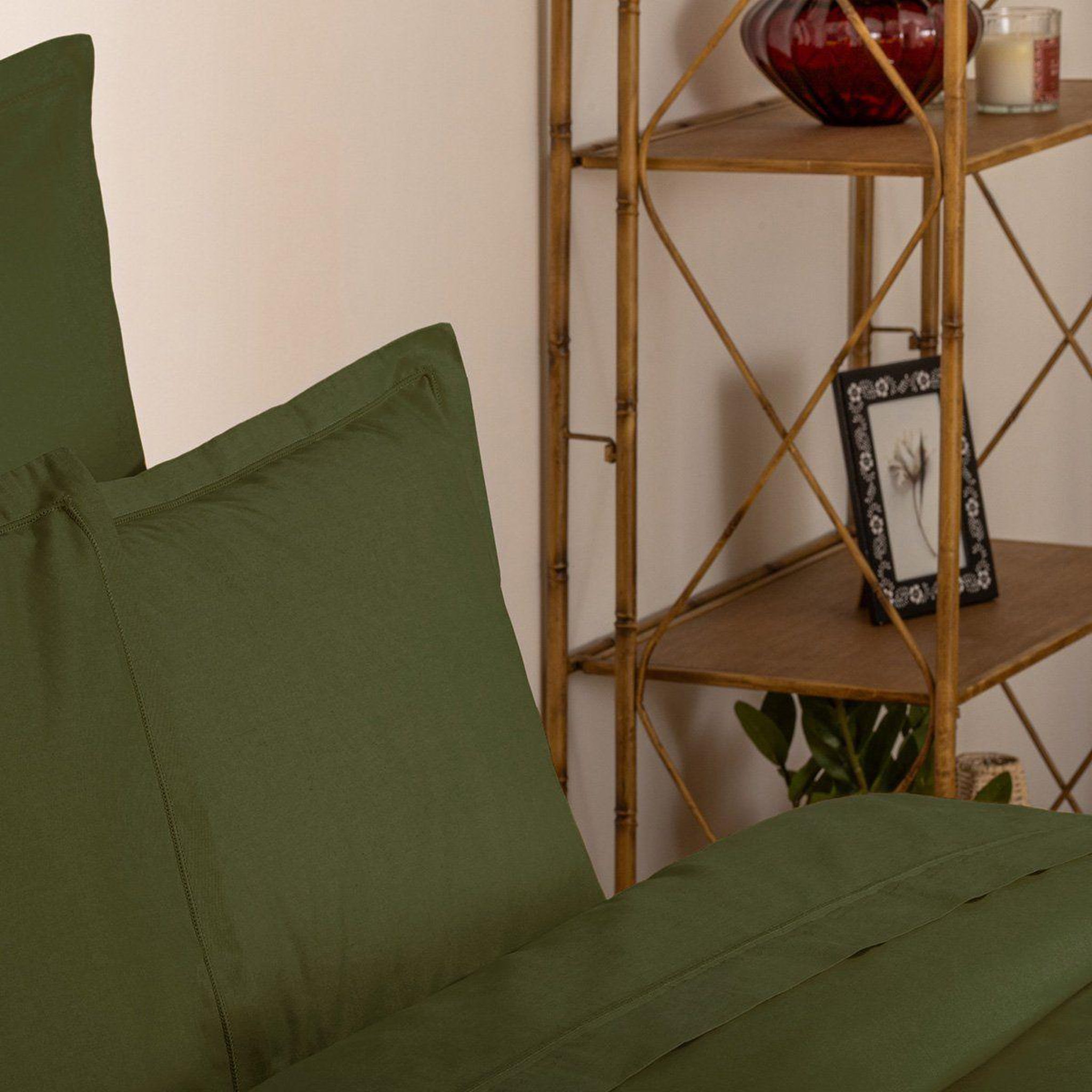 Voir la diapositive 2 : ATMOSPHERA Drap Plat  Intérieur  180x290cm Kaki