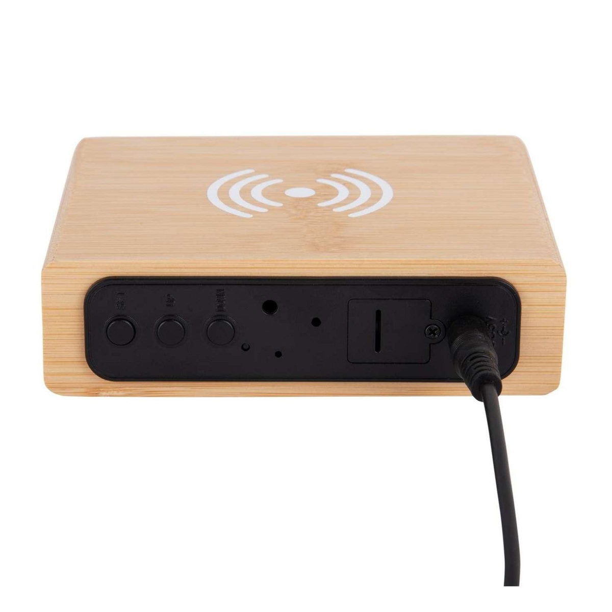 Karlsson Réveil avec recharge de smartphone - Naturel