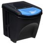 Voir la diapositive 3 : FIVE Lot de 3 Poubelles empilables pour le tri sélectif