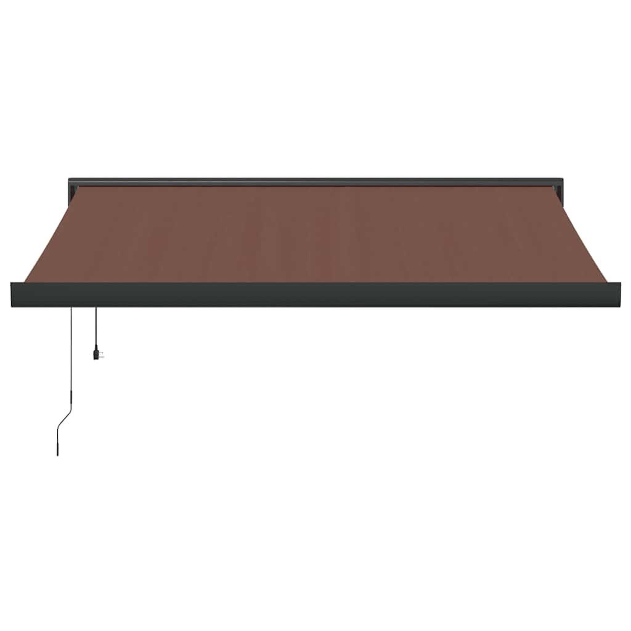 Voir la diapositive 3 : VIDAXL Auvent retractable automatique marron 350x250 cm