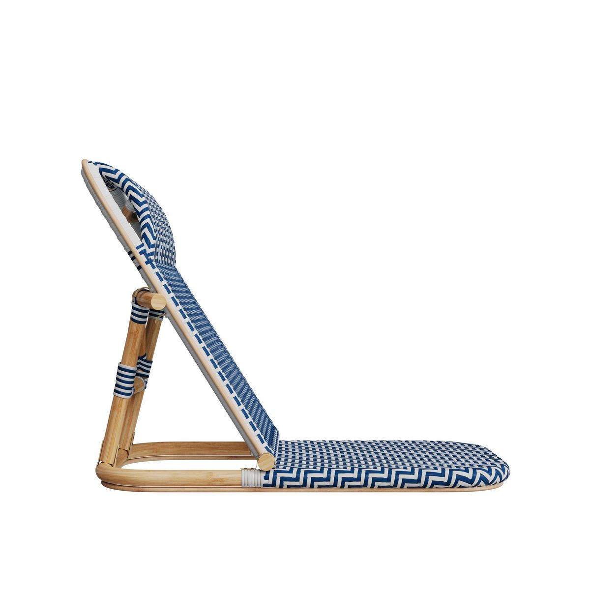 Rendez vous déco Chaise de plage terracotta pliable en tissage synthétique - Favignana