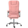 Voir la diapositive 3 : VIDAXL Fauteuil de massage inclinable de bureau Rose Similicuir