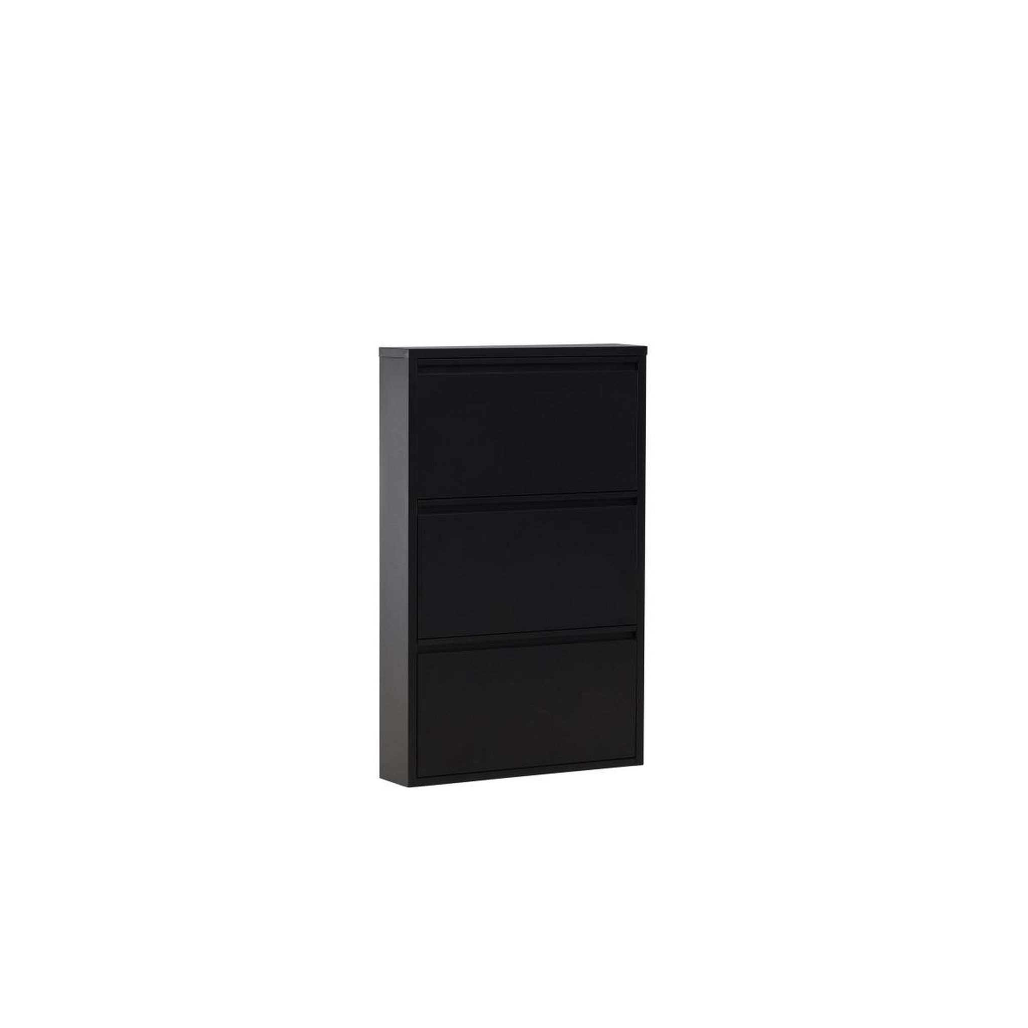 Voir la diapositive 4 : Paris Prix Meuble à chaussures 3 compartiments  bonito  103cm noir