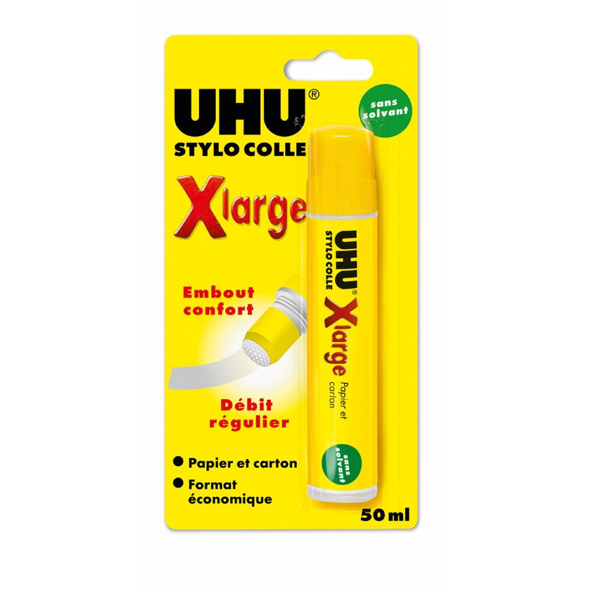UHU Bâton de colle stylo 50ml Xlarge transparent 