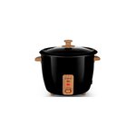 KITCHENCOOK Kitchencook - Japan Wood Black - Noir - Cuiseur à Riz - 1l - 400w - Maintien Au Chaud - Cuve Antiadhésive