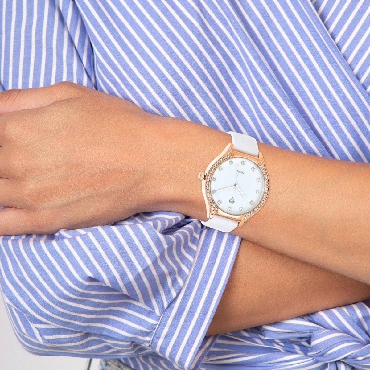 SC CRYSTAL Montre Sira SC Crystal ornée de 50 Cristaux scintillants