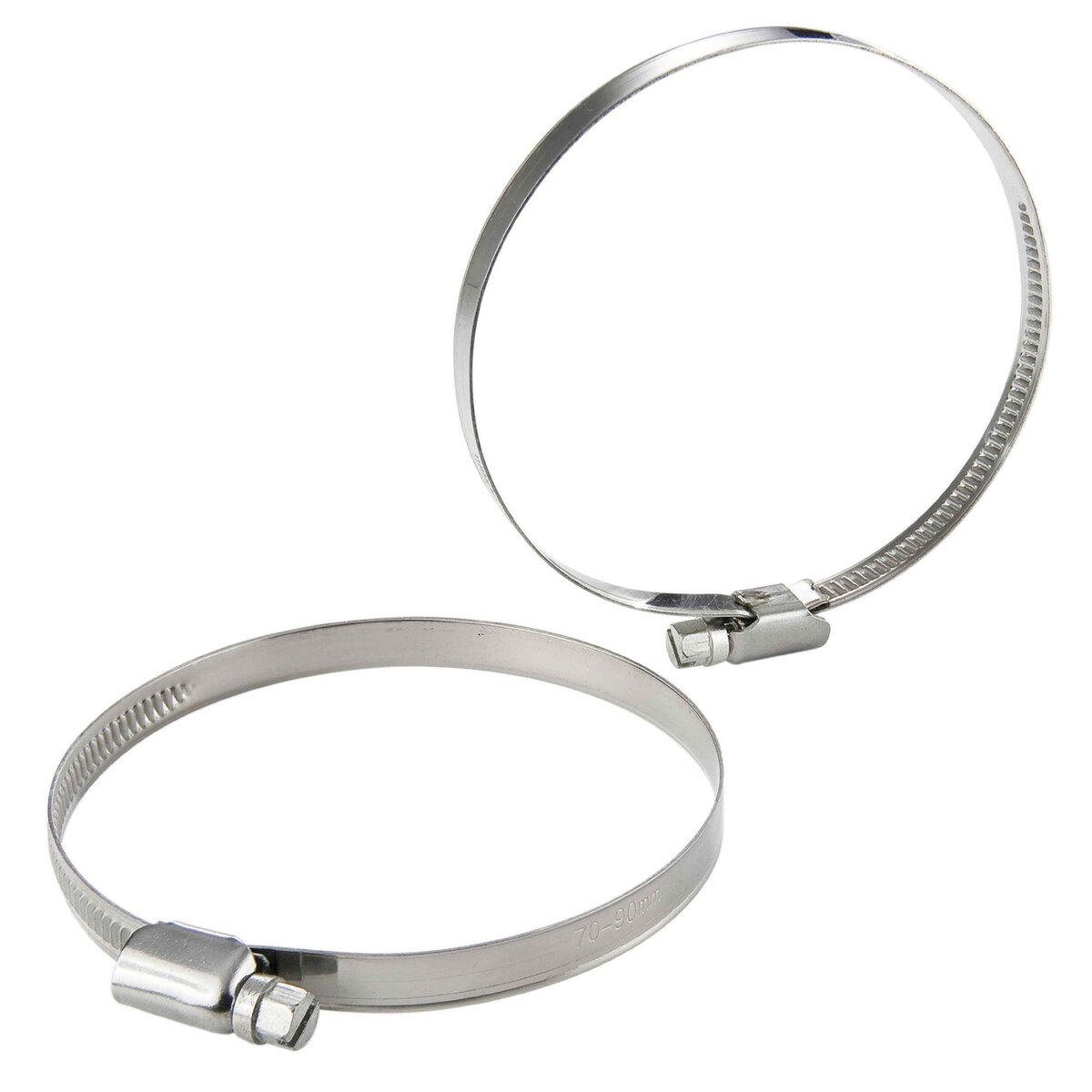 Ribiland Collier de serrage inox 70 à 90 mm 2pcs