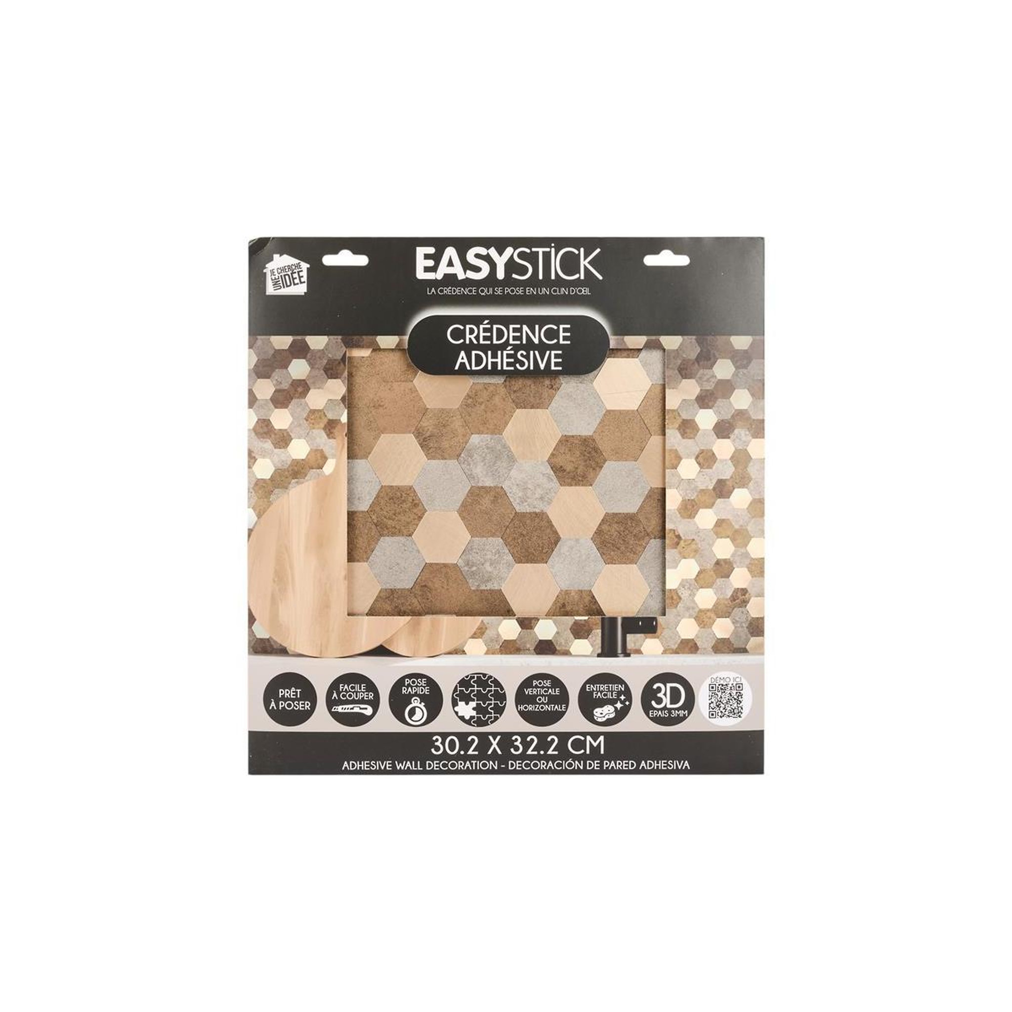 Voir la diapositive 4 : Je cherche une idee Crédence adhésive  mosaïque  32cm multicolore