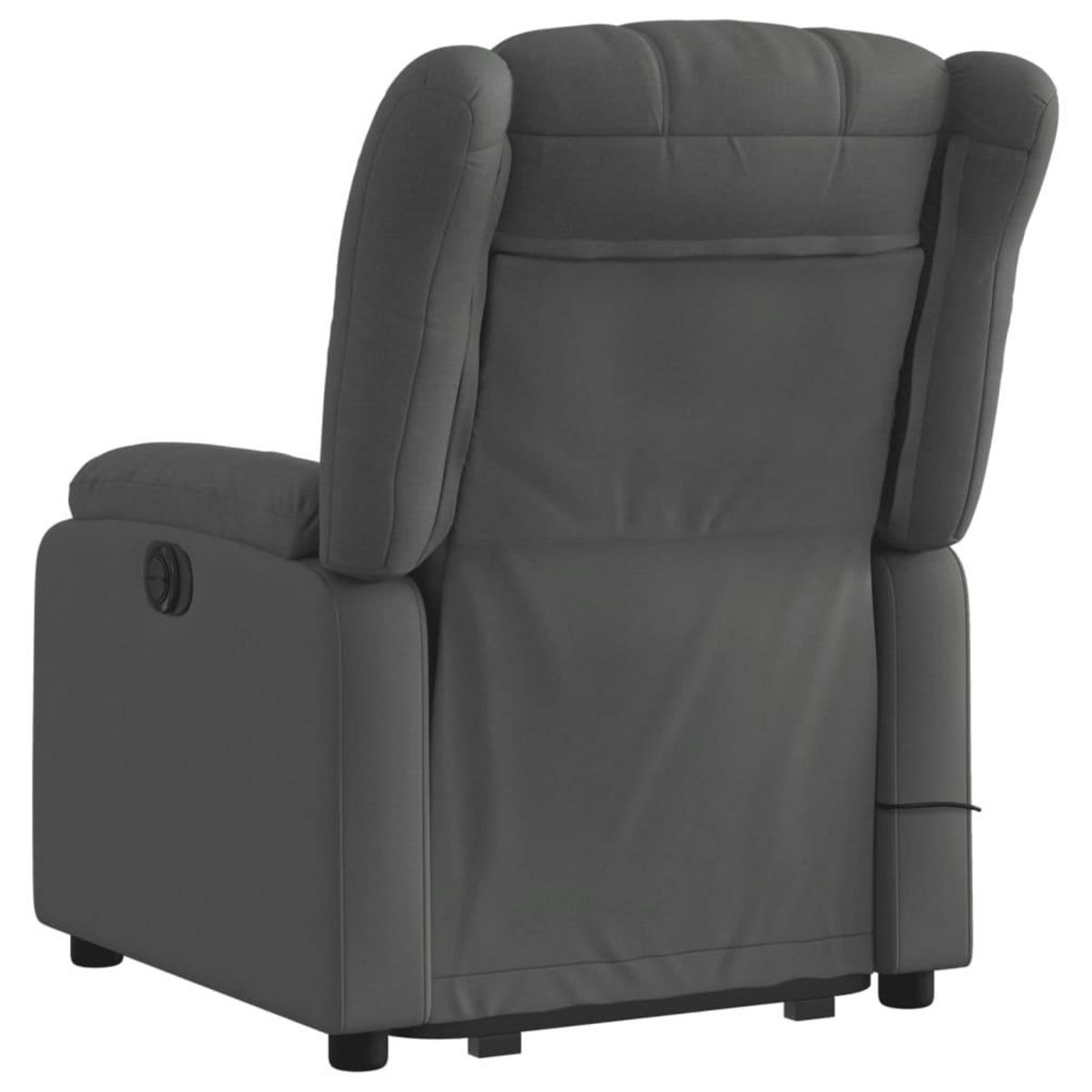 VIDAXL Fauteuil de massage inclinable Gris fonce Tissu
