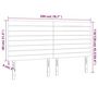 Voir la diapositive 6 : VIDAXL Tetes de lit 4 pcs Gris fonce 100x5x78/88 cm Velours