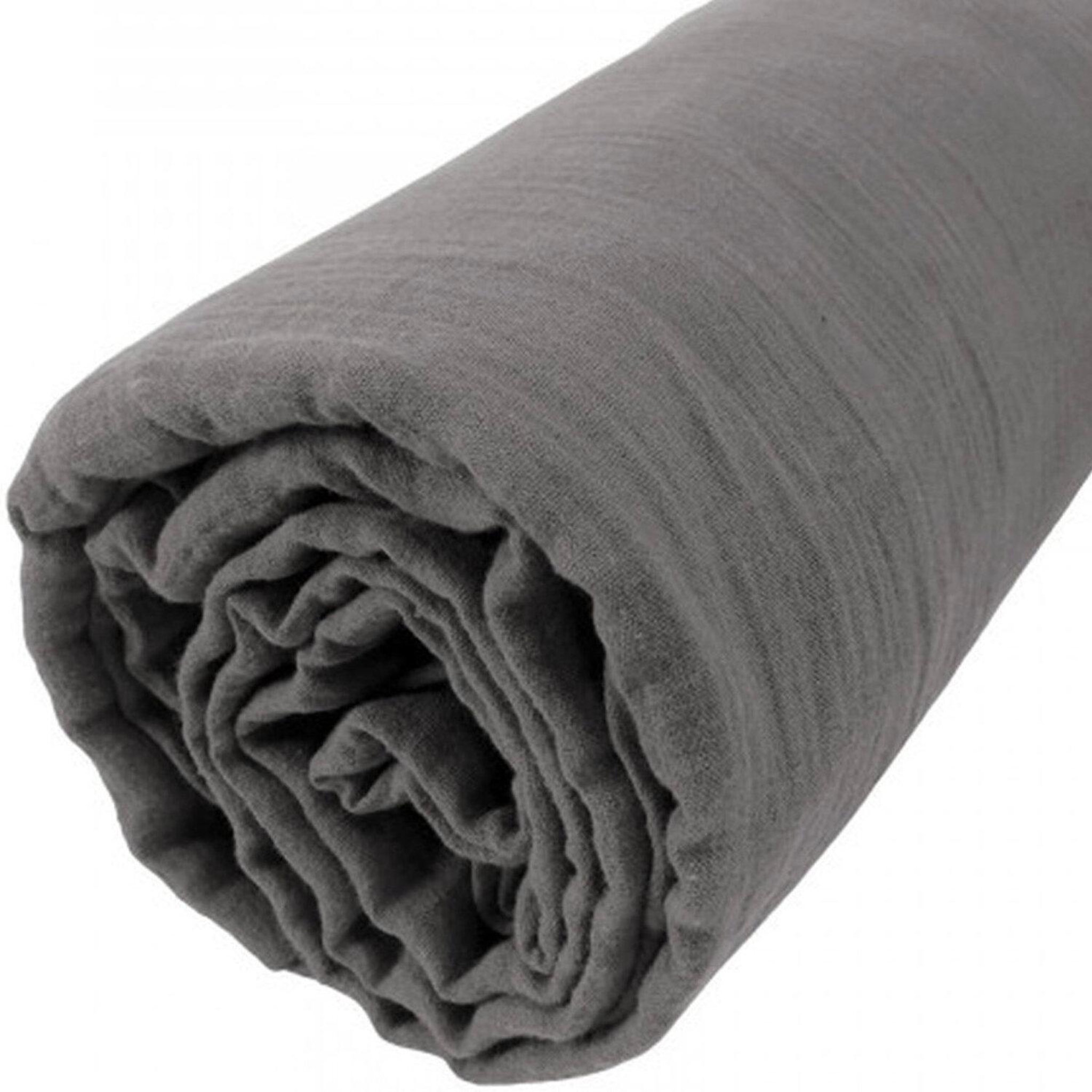 Voir la diapositive 2 : Home collection Drap housse 100% gaze de coton